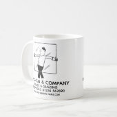 Verre et laquage Promotionnel Café Mug (Devant gauche)