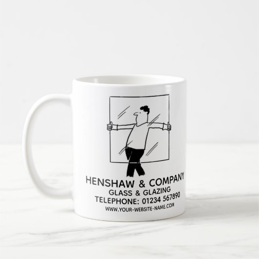 Verre et laquage Promotionnel Café Mug (Gauche)