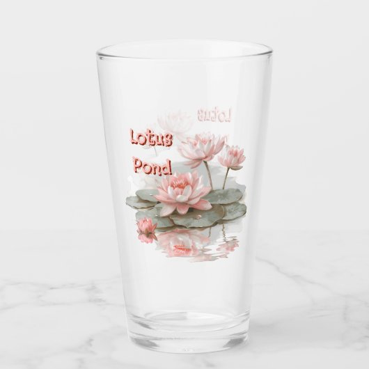 Verre Étang de lotus gris de nez (Devant)