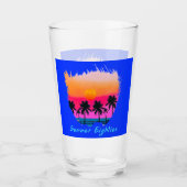Verre Été 1980 Plage Retro Vibe (Devant)
