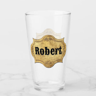Verre Étiquette de Grunge désorganisé