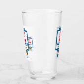 Verre Étiquette Whiskey de Noël (Droite)