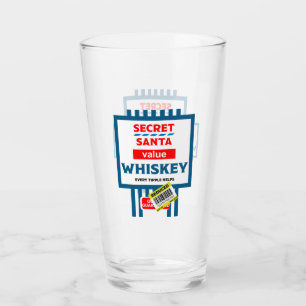 Verre Étiquette Whiskey de Noël