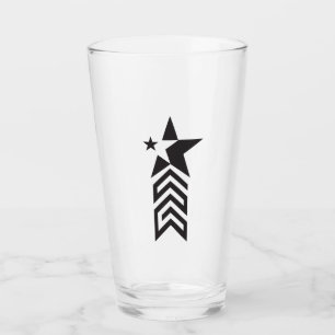 Verre Étoile géométrique noire audacieuse