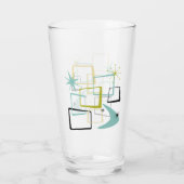 Verre Étoiles Carrés atomiques des années 1950 Boomerang (Dos)