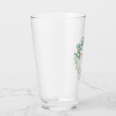 Verre Eucalyptus et or mariage personnalisé (Droite)
