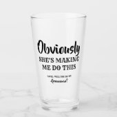 Verre Évidemment - Drôle Groomsman Proposition (Devant)