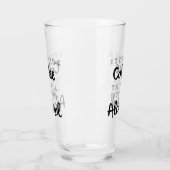 Verre Évitez Le Café C'Est Un Travail Pour L'Alcool (Gauche)