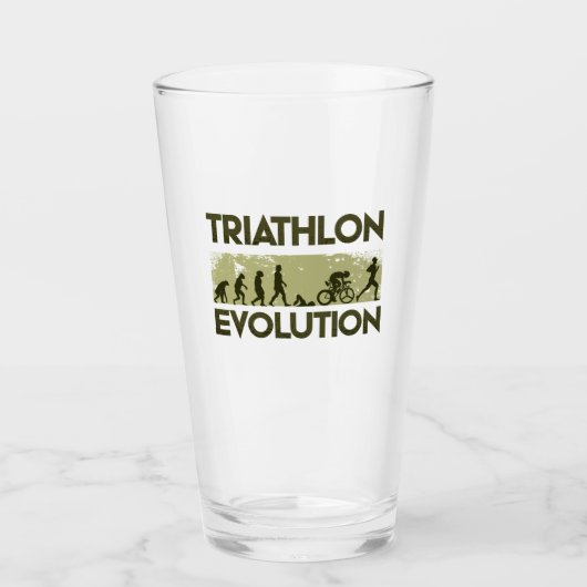 Verre Évolution du triathlon (Devant)