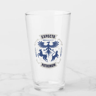 Verre Expecto Patronum Graphisme Silhouette Vintage