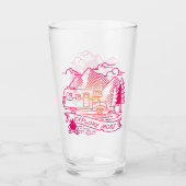 Verre Explorez Plus Camper Rose Van Mountain Nature Love (Devant)