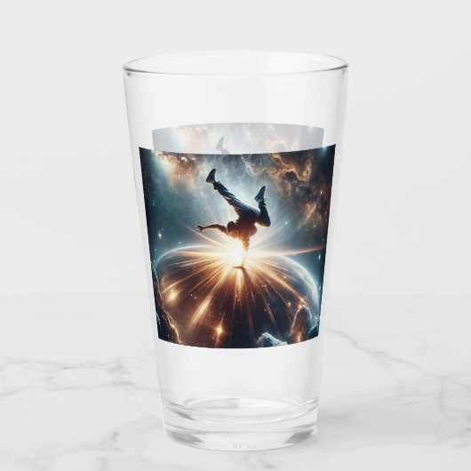 Verre Explosion de rupture galactique dans l'espace prof (Devant)