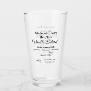 Verre Extrait de vanille fait maison ajouter les ingrédi
