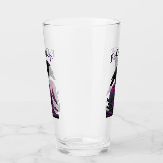Verre F-Caw-F Funny Black Crow Bird (Droite)