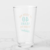Verre Fabuleux 40e anniversaire (Dos)