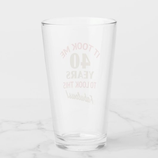 Verre Fabuleux 40e anniversaire (Dos)