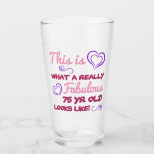 Verre Fabuleux 75e anniversaire pour les femmes