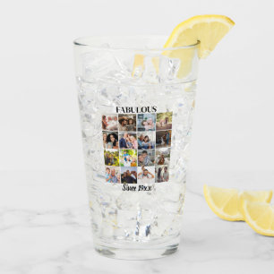 Verre Fabuleux depuis personnalisé 16 Photo Collage