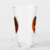 Verre Face de Citrouille Vintage d'Halloween Déplaisant (Gauche)