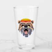 Verre Face d'ours grizzli (Devant)