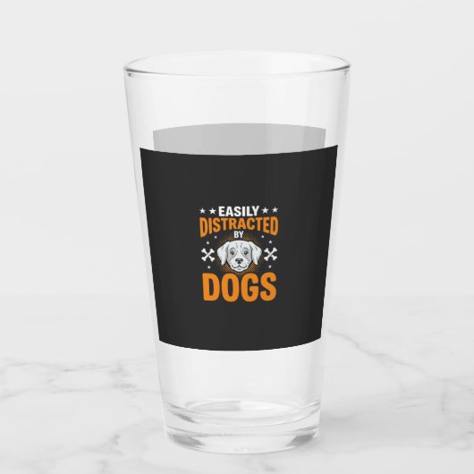 Verre Facilement Distrait Par Les Chiens (Devant)