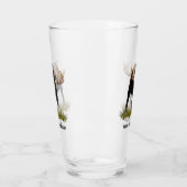 Verre Facturation De L'Oie Taureau Sur Un Vieux Papier (Gauche)