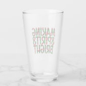 Verre Faire des esprits brillants Noël Vacances Bière de (Dos)