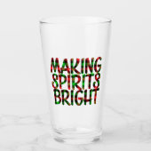 Verre Faire des esprits brillants Noël Vacances Bière de (Devant)