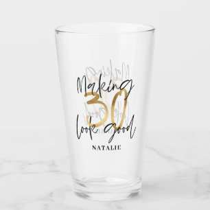 Verre Faire paraître 30 belles fêtes d'anniversaire en o