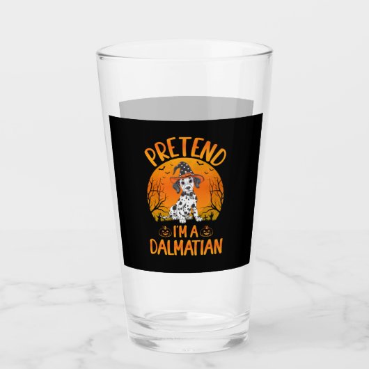 Verre Faire semblant d'être un chien dalmate Halloween ( (Devant)