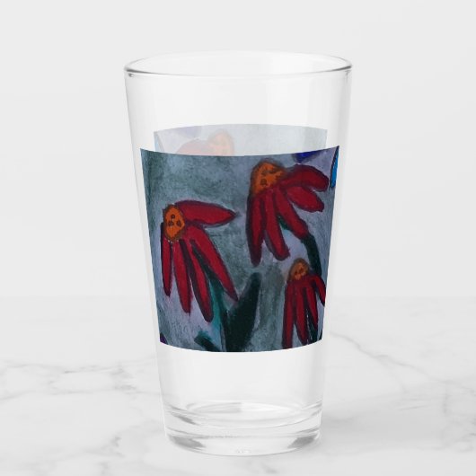 Verre Faisées rouges (Devant)