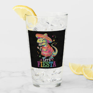 Verre Faisons la Fête Cinco De Mayo T Rex Dinosaure