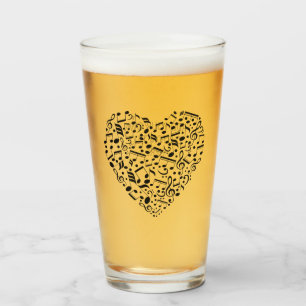 Verre fait sur commande de pinte des textes de