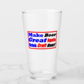 Verre Faites de la bière une grande fois encore Boire de (Devant)