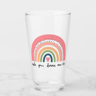 Verre Faites de vos rêves une réalité arc-en-ciel