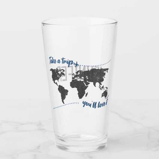 Verre Faites un voyage, vous l'adorerez (Devant)