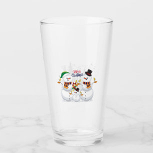 Verre Famille Snowman de Noël