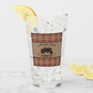 Verre Family Farmhouse Rustic Tractor Red Plaid