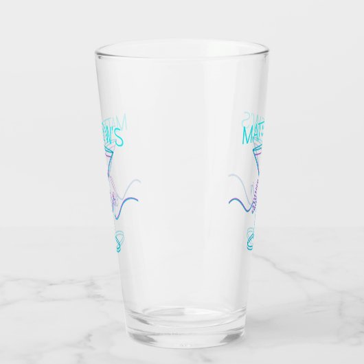 Verre Fancy Script Fun Colonnes Fun Bar (Gauche)