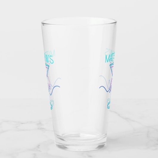 Verre Fancy Script Fun Colonnes Fun Bar (Droite)