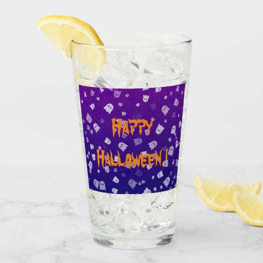 Verre Fantômes d'Halloween (Devant glace)