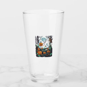 Verre Fantômes d'Halloween Citrouilles effrayantes Hibou