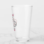 Verre Faveur de mariage deux coeurs enfermés (Gauche)