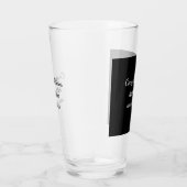 Verre Félicitations ajouter un message de nom simple dip (Droite)