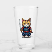 Verre Feline Samurai Warrior (Devant)