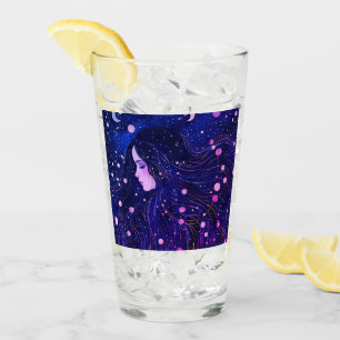 Verre Femme Céleste Déesse de la Lune et des Étoiles