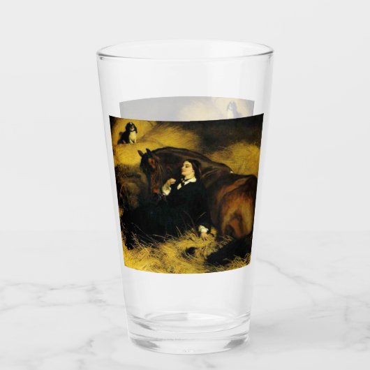 Verre Femme et Cheval (Devant)