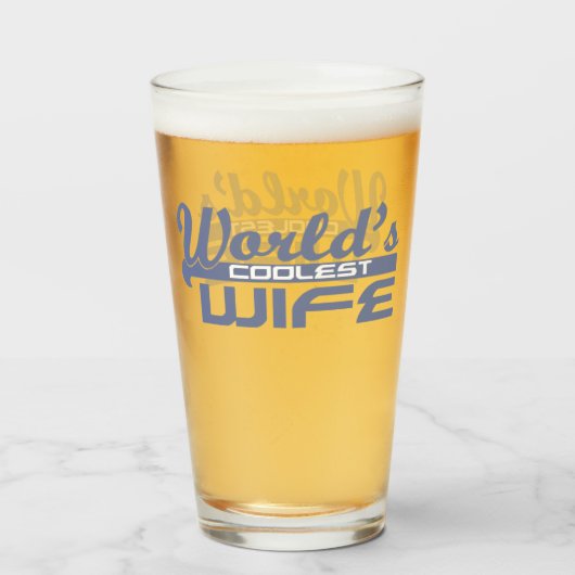 Verre Femme la plus cool du monde (Devant (rempli))