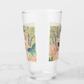 Verre Femme victorienne florale rose Régence (Gauche)
