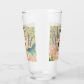 Verre Femme victorienne florale rose Régence (Droite)